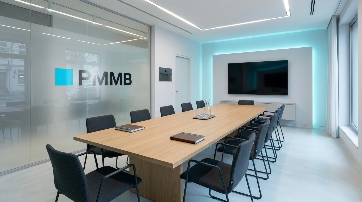 Besprechungs- und Arbeitsbereich von PMMB für Austausch und konzentrierte Zusammenarbeit